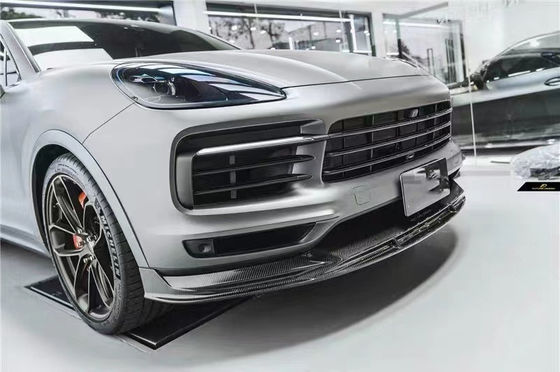 Đối với Porsche Cayenne Coupe Carbon Fiber Body Kit Cayenne Coupe nâng cấp kiểu FD Carbon Fiber Front Lip Diffuser Body Kit