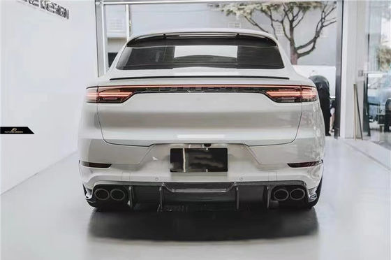 Đối với Porsche Cayenne Coupe Carbon Fiber Body Kit Cayenne Coupe nâng cấp kiểu FD Carbon Fiber Front Lip Diffuser Body Kit