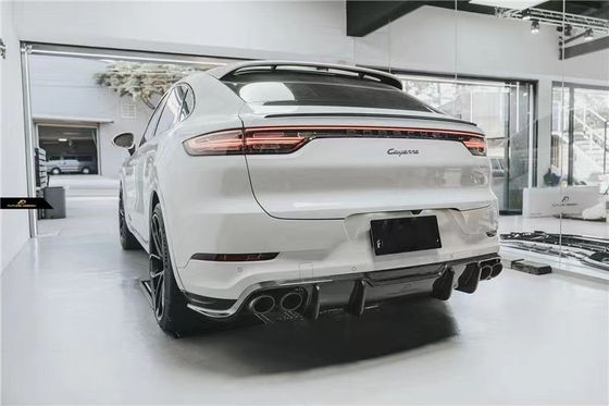 Đối với Porsche Cayenne Coupe Carbon Fiber Body Kit Cayenne Coupe nâng cấp kiểu FD Carbon Fiber Front Lip Diffuser Body Kit