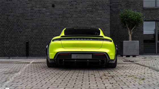 Đối với Porsche Taycan Wide-body Kit Taycan nâng cấp kiểu PD Carbon Fiber Front Lip Diffuser Spoiler Side Skirt Wheel Arch
