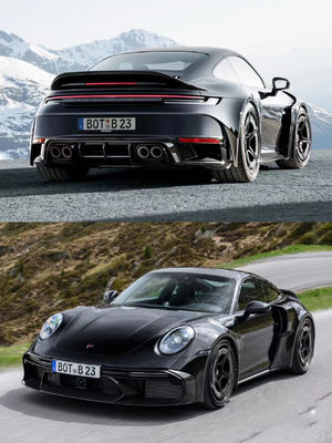 Đối với Porsche 992 Carbon Fiber Spoiler 992 nâng cấp BS Style Carbon Fiber Spoiler Tail Fins