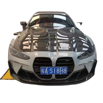 Đối với BMW G80 G82M3 M4 Carbon Fiber Body Kit G80 G82M3 M4 nâng cấp Paktechz Style Lưỡi trước Diffuser Spoiler Hood