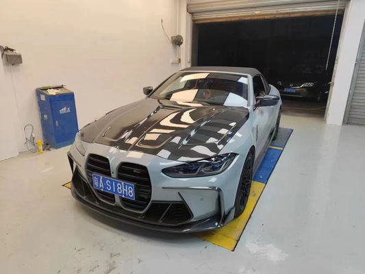 Đối với BMW G80 G82M3 M4 Carbon Fiber Body Kit G80 G82M3 M4 nâng cấp Paktechz Style Lưỡi trước Diffuser Spoiler Hood
