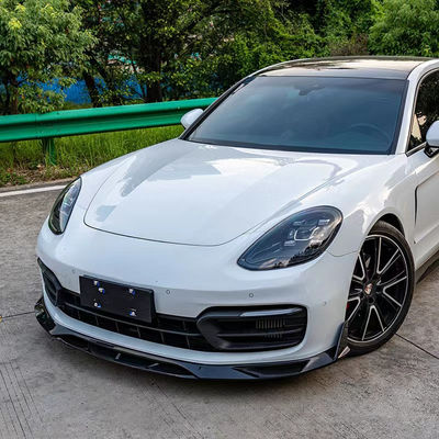 Đối với Porsche Panamera Carbon Fiber Body Kit Panamera Carbon Fiber Lưỡi trước Diffuser Spoiler Side Skirt