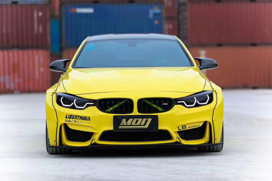 LB Wide-body Kit cho BMW M4 F82 Wide-body Kit M4 F82 nâng cấp LB Style Front Lip Diffuser Spoiler Carbon Fiber Body Kit
