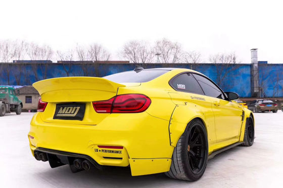 LB Wide-body Kit cho BMW M4 F82 Wide-body Kit M4 F82 nâng cấp LB Style Front Lip Diffuser Spoiler Carbon Fiber Body Kit