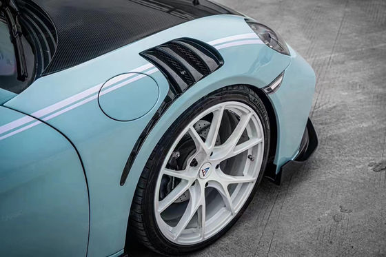 Lake Blue GTS Porsche Body Kit 718 Side Skirt 2017 - 2019
