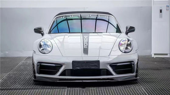 Đối với Porsche 992s Carbon Fiber Body Kit 992s AE Style Dry Carbon Fiber Front Lip Diffuser Spoiler Side Skirt