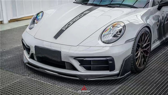 Đối với Porsche 992s Carbon Fiber Body Kit 992s AE Style Dry Carbon Fiber Front Lip Diffuser Spoiler Side Skirt