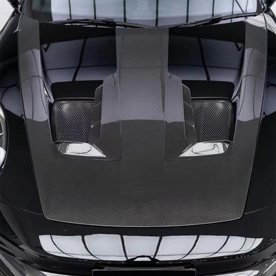 Blue Porsche Body Kit 992 GT3RS phong cách Carbon Fiber Hood khô