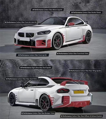Đối với BMW M2 G87 Carbon Fiber Body Kit M2 G87 nâng cấp MP Style Carbon Fiber Front Lip Diffuser