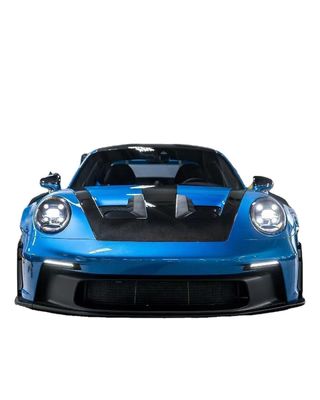 146cm 2020 Porsche 992 Body Kit Mặt trước môi Diffuser Spoiler Hood Body Kit OEM