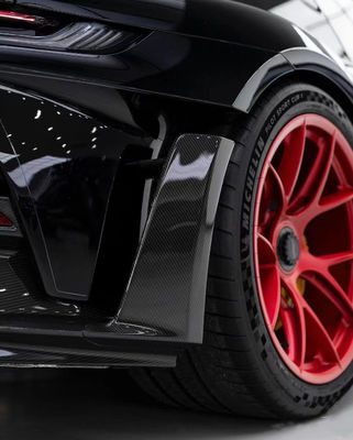 146cm 2020 Porsche 992 Body Kit Mặt trước môi Diffuser Spoiler Hood Body Kit OEM