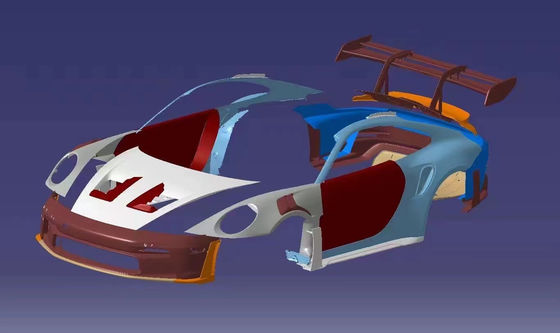992 Porsche Body Kit GT3RS Mặt trước và phía sau Bumper Spoilers Hood Side