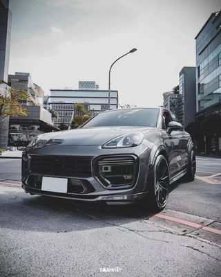 Cayenne Porsche Body Kit Dry Carbon Fiber MTR Style Diffuser môi trước