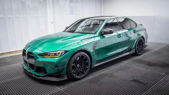 Đối với BMW G80 G82 M3 M4 Carbon Fiber Body Kit G80 G82 M3 M4 nâng cấp AE Style Front Lip Diffuser Spoiler Side Skirt Body Kit