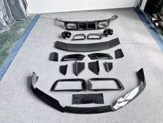 Sửa chữa Porsche 992 Body Kit BS Style Turbo Widebody Diffuser Spoiler Dry Carbon Fiber