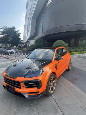 Porsche Cayenne Widebody Body Kit MSY Style Lưỡi trước Diffuser Spoiler Body Kit Porsche