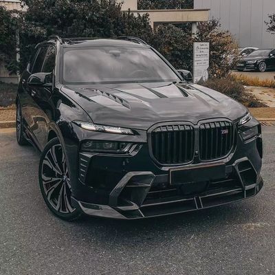 Đối với BMW X7 Carbon Fiber Body Kit X7 Upgraded LD-style Carbon Fiber Front Lip Diffuser Spoiler Hood Body Kit