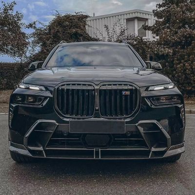 Đối với BMW X7 Carbon Fiber Body Kit X7 Upgraded LD-style Carbon Fiber Front Lip Diffuser Spoiler Hood Body Kit