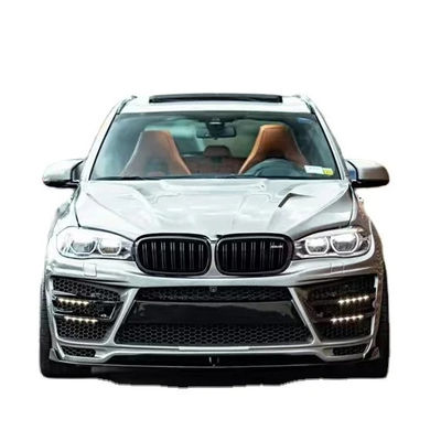 Đối với BMW X5 X5M Wide-body Kit X5 X5M nâng cấp RD Carbon Fiber phong cách phía trước và phía sau Bumper Spoiler Hood Widebody Kit