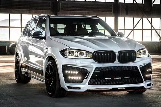 Đối với BMW X5 X5M Wide-body Kit X5 X5M nâng cấp RD Carbon Fiber phong cách phía trước và phía sau Bumper Spoiler Hood Widebody Kit