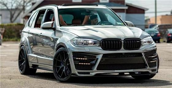 Đối với BMW X5 X5M Wide-body Kit X5 X5M nâng cấp RD Carbon Fiber phong cách phía trước và phía sau Bumper Spoiler Hood Widebody Kit