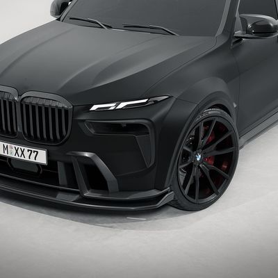 Đối với BMW X7 Carbon Fiber Body Kit X7 Carbon Fiber Front Lip Diffuser Spoiler Hood Side Skirt Wide Body Kit