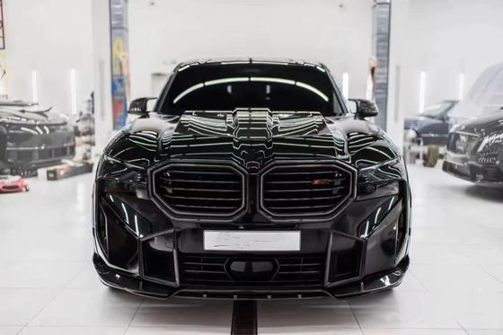 Đối với BMW XM Carbon Fiber Widebody Kit XM nâng cấp kiểu RNG Carbon Fiber Lưỡi trước Diffuser Wheel Arch Spoiler Hood Wide Body