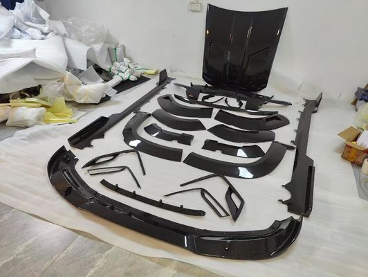Đối với BMW XM Carbon Fiber Widebody Kit XM nâng cấp kiểu RNG Carbon Fiber Lưỡi trước Diffuser Wheel Arch Spoiler Hood Wide Body