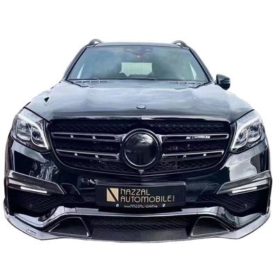 Bộ cơ thể sợi cacbon cho Bras Style GLS63 320 400 450 500 X166 Bộ cơ thể sợi cacbon GLS63 Mặt trước Xẻ phía sau