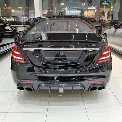 Brass Tyle phía trước xẻm phía sau Diffuser cho Mercedes-Benz W222 AMG S63 S65 S63 S65 Carbon Fiber Body Kit