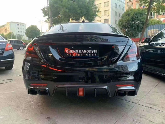 Brass Tyle phía trước xẻm phía sau Diffuser cho Mercedes-Benz W222 AMG S63 S65 S63 S65 Carbon Fiber Body Kit
