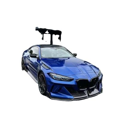 4 Coupe Bmw M3 Body Kit Blue Thay thế Mặt trước GEEX Style Mặt trước Bumper Fenders