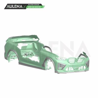 SUV Bmw X6 Body Kit Carbon Fiber X6M Mặt trước Bumper Lip Splitter Spoiler Side