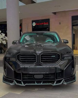 XM Bmw Wide Body Kit Carbon Fiber Front Lip Spoiler Đen Bmw Side Skirt Vành bánh xe