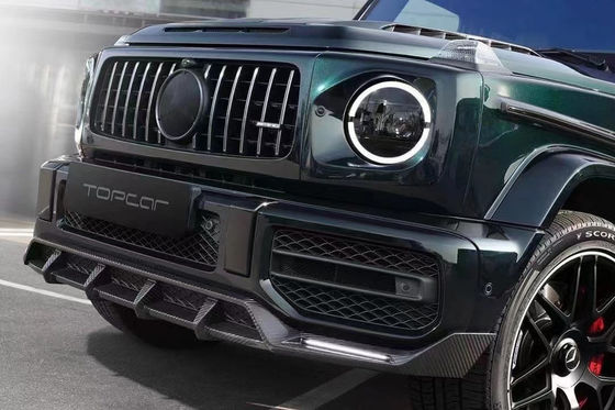 Sợi carbon chất lượng cao W464 G500 G63 Body Kit W464 Upgrade Topcar Style Mặt trước Xẻm Lưỡi sau Spoiler