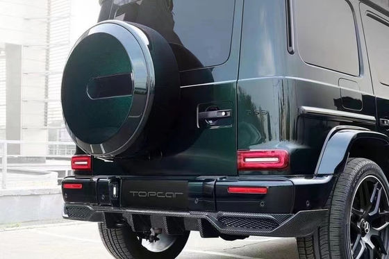 Sợi carbon chất lượng cao W464 G500 G63 Body Kit W464 Upgrade Topcar Style Mặt trước Xẻm Lưỡi sau Spoiler