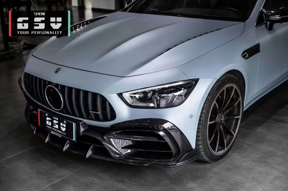 Đối với Mercedes AMG GT50 53 63 Carbon Fiber Body Kit AMG GT50 53 63 Upgraded Top Style Carbon Fiber Front Lip Diffuser Spoiler