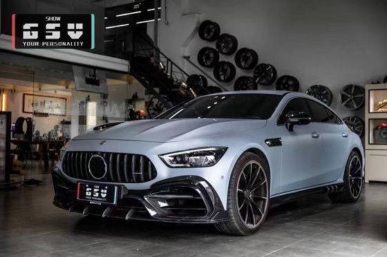 Đối với Mercedes AMG GT50 53 63 Carbon Fiber Body Kit AMG GT50 53 63 Upgraded Top Style Carbon Fiber Front Lip Diffuser Spoiler