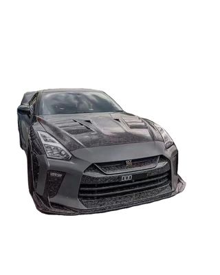 Đối với Nissan GTR R35 Carbon Fiber Body Kit GTR nâng cấp Top Style Carbon Fiber phía trước và phía sau Bumper Side Skirt Spoilers