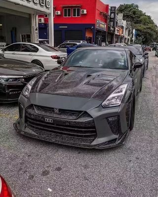 Đối với Nissan GTR R35 Carbon Fiber Body Kit GTR nâng cấp Top Style Carbon Fiber phía trước và phía sau Bumper Side Skirt Spoilers