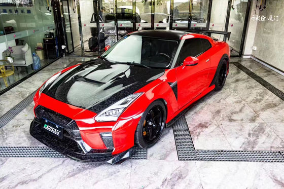 Đối với Nissan GTR Body Kit GTR R35 nâng cấp bộ dụng cụ cơ thể Carbon Fiber phía trước và phía sau