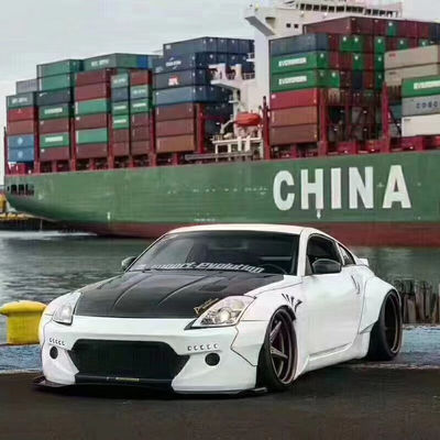 350Z Nissan Body Kit Nhựa Sợi Bumper phía sau Diffuser ô tô phía trước Spoiler Side Skirt