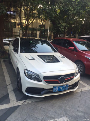 Vỏ sợi cacbon cho Benz C63 Coupe Vật liệu sợi cacbon C63 Carbon Fiber Hood Hood Motor Hood