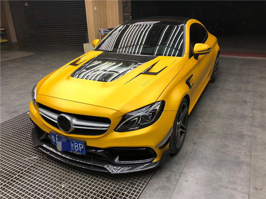 Vỏ sợi cacbon cho Benz C63 Coupe Vật liệu sợi cacbon C63 Carbon Fiber Hood Hood Motor Hood