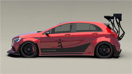 Đối với Mercedes AMG A45 Carbon Fiber Body Kit A45 Upgraded Top Style Front Shovel Diffuser Spoiler Wide-body Kit