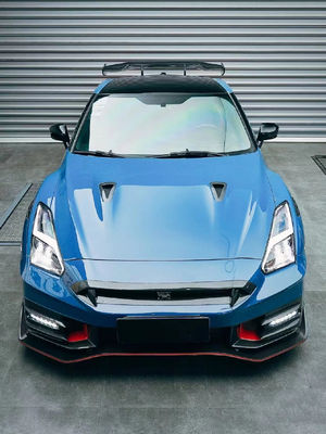 2024 nissan gtr thay thế bộ cơ thể Nismo phong cách xe spoiler phía trước nắp xe sau
