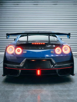 2024 nissan gtr thay thế bộ cơ thể Nismo phong cách xe spoiler phía trước nắp xe sau