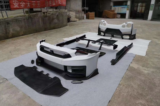 2024 nissan gtr thay thế bộ cơ thể Nismo phong cách xe spoiler phía trước nắp xe sau